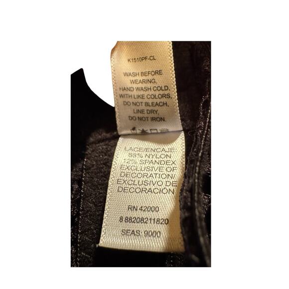 Black Lace Lingerie Babydoll 1X Fairycore Whimsygoth Goth Coquette Lace - Picture 7 of 10